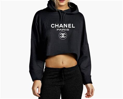 chanel crop hoodie afterpay|Chanel pullover flannel.